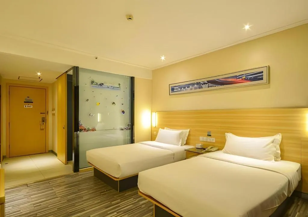 Bed in City Comfort Inn Xiaogan Dawu Bishui Huating