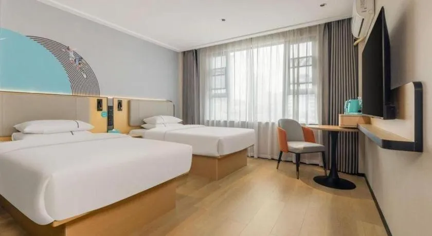 Bed in City Comfort Inn Nanning Chaoyang Square Zhongshan Road Food Street
