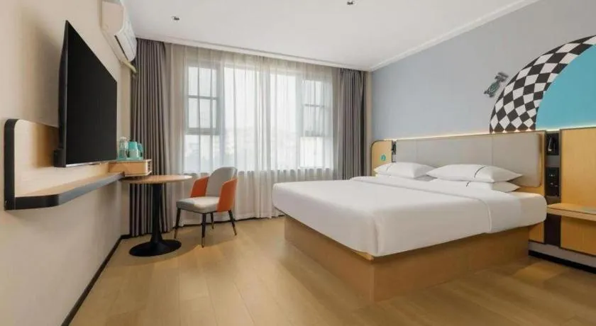 Bed in City Comfort Inn Nanning Chaoyang Square Zhongshan Road Food Street