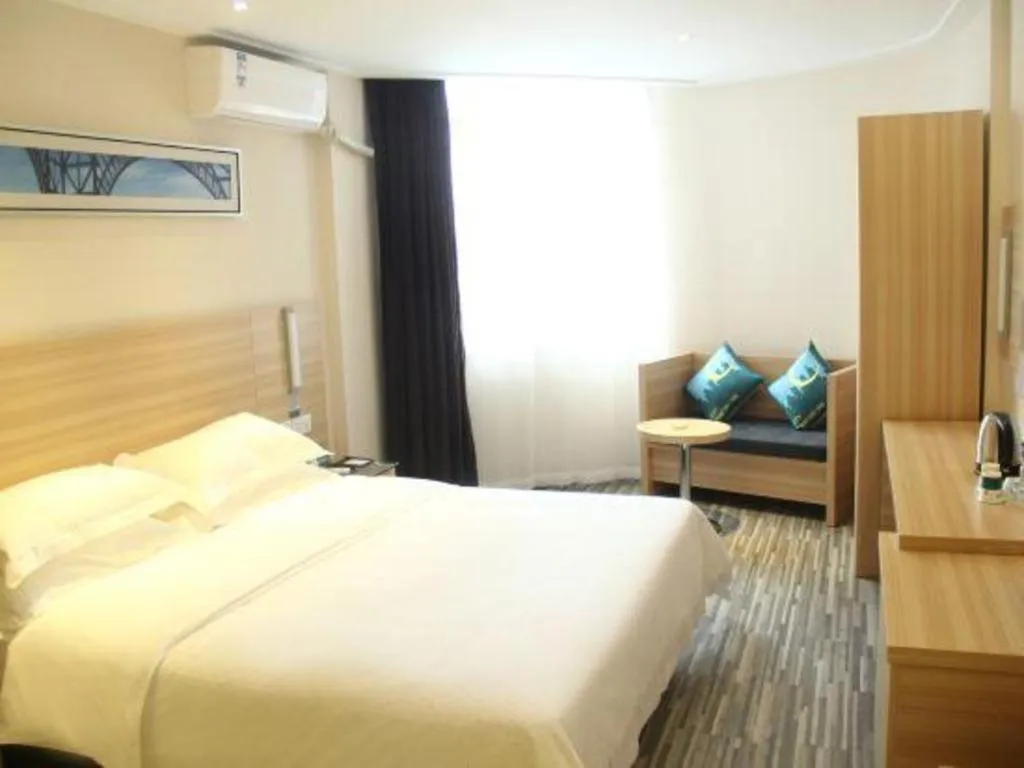 Bed in City Comfort Inn Xianning Chongyang Taoxi Avenue