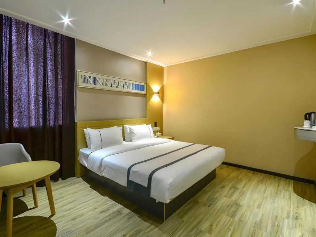 Bed in City Comfort Inn Jingzhou Jianli Jiangcheng Road