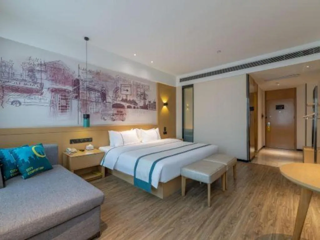 Bed in City Comfort Inn Jinan Railway Station Daming Lake