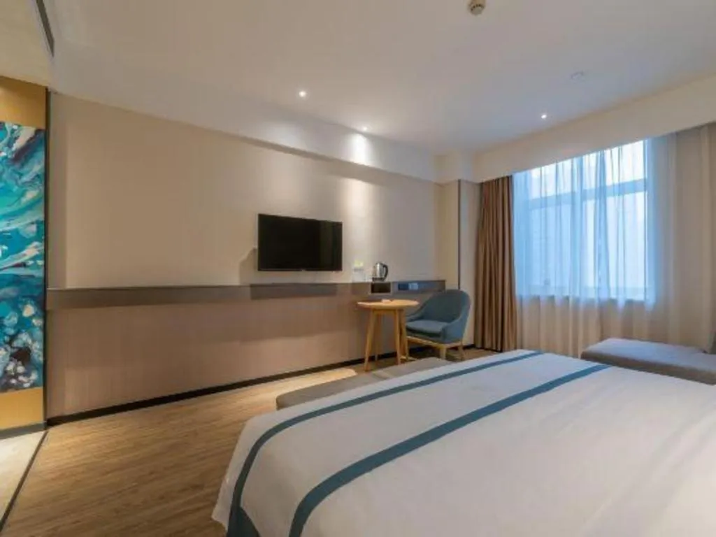 Bed in City Comfort Inn Jinan Railway Station Daming Lake