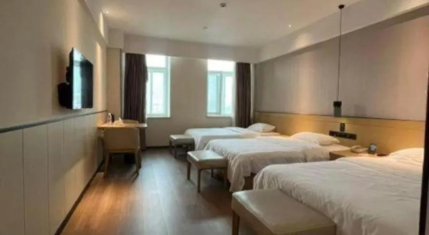 Bed in City Comfort Inn Jinan Railway Station Daming Lake