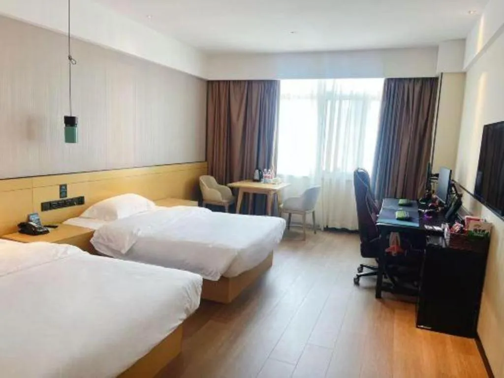 Bed in City Comfort Inn Jinan Railway Station Daming Lake