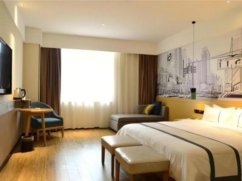 Bed in City Comfort Inn Jinan Railway Station Daming Lake