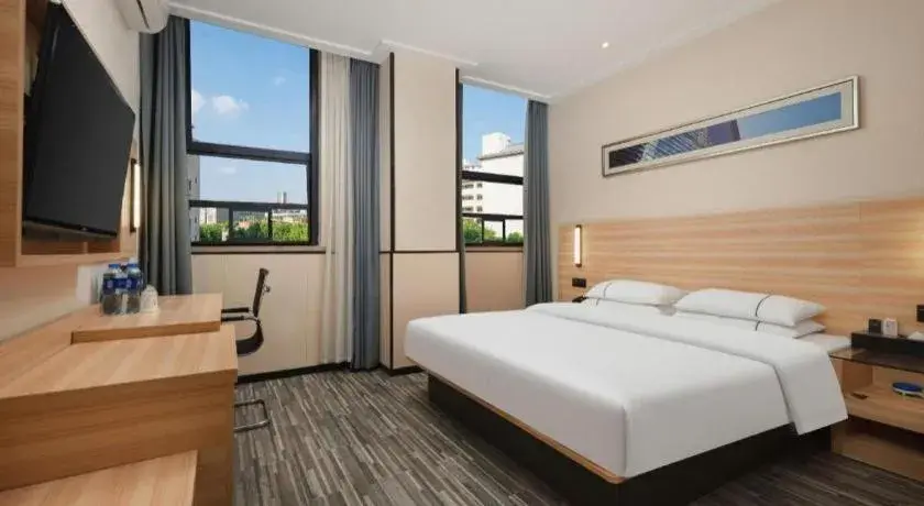 Bed in City Comfort Inn Huangshi Bei Station Bed in City Comfort Inn Huangshi Bei Station