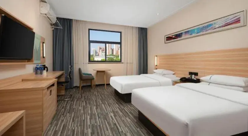 Bed in City Comfort Inn Huangshi Bei Station Bed in City Comfort Inn Huangshi Bei Station