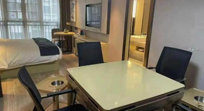 Bed in Echarm Hotel Huangshi Yingbin Avenue