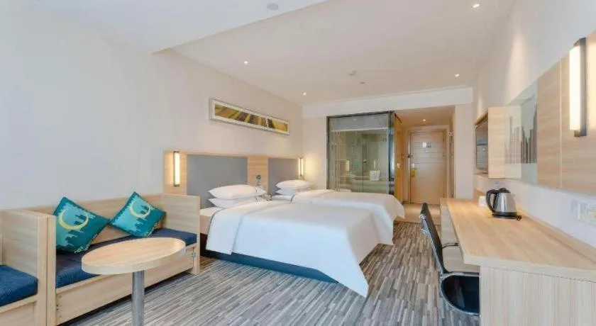 Bed in City Comfort Inn Hefei Anhui Medical University Affiliated Hospital USTC