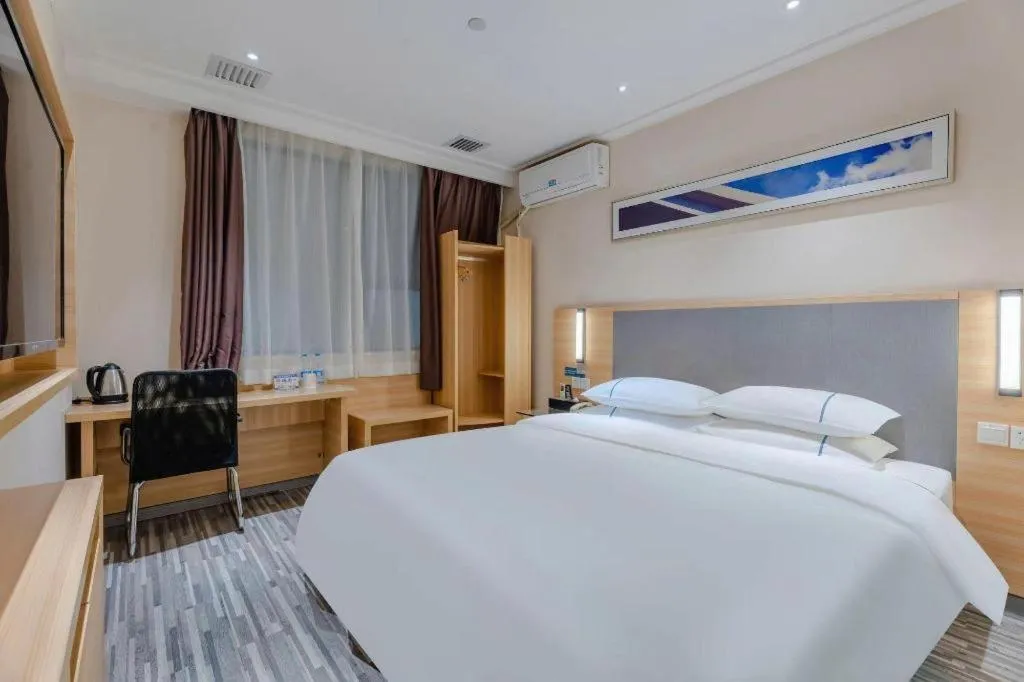 Bed in City Comfort Inn Hefei Anhui Medical University Affiliated Hospital USTC