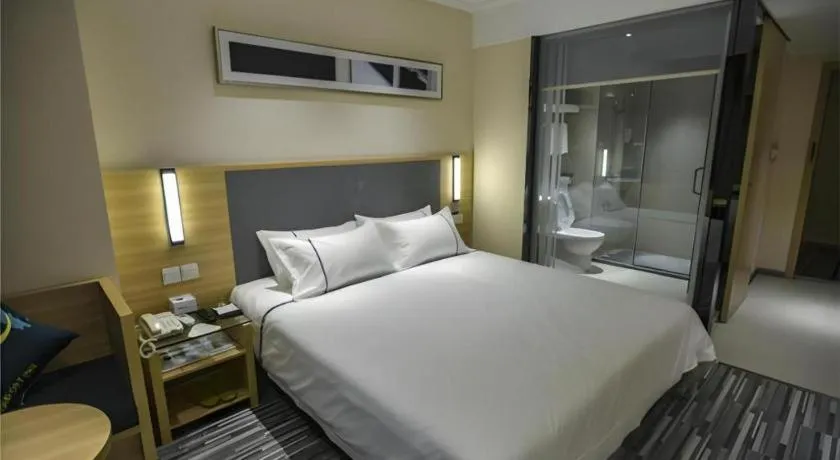 Bed in City Comfort Inn Hefei Anhui Medical University Affiliated Hospital USTC