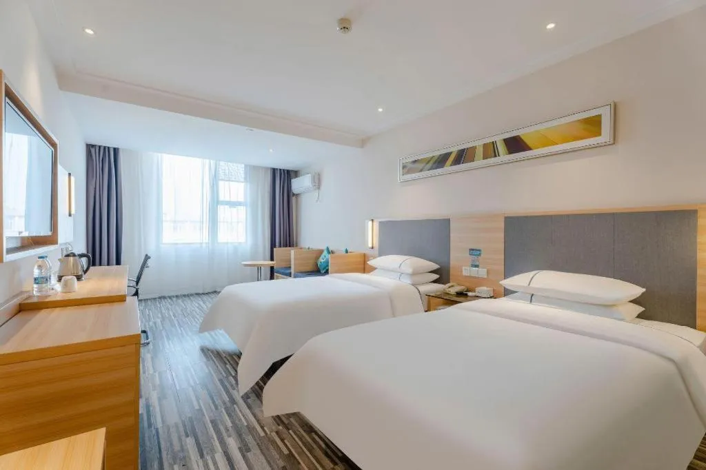 Bed in City Comfort Inn Hefei Anhui Medical University Affiliated Hospital USTC