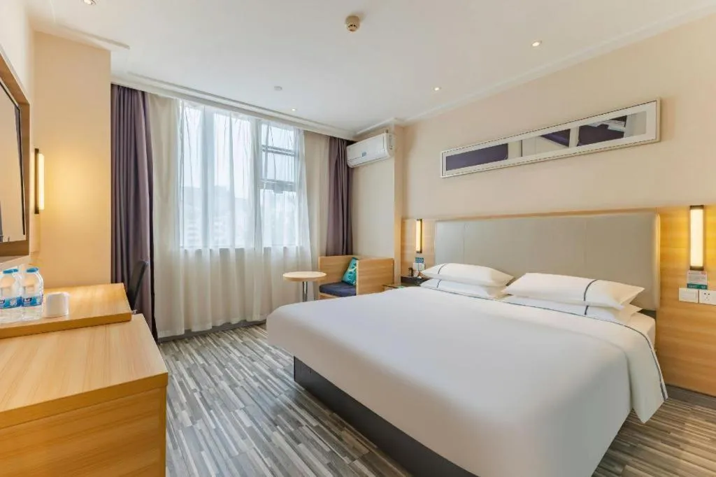 Bed in City Comfort Inn Hefei Anhui Medical University Affiliated Hospital USTC