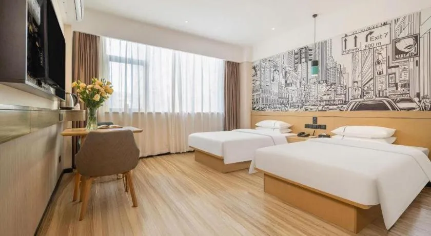 Bed in City Comfort Inn Nanning Jiangnan Wanda Plaza