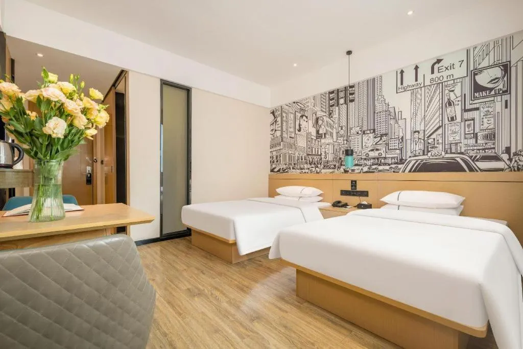 Bed in City Comfort Inn Nanning Jiangnan Wanda Plaza