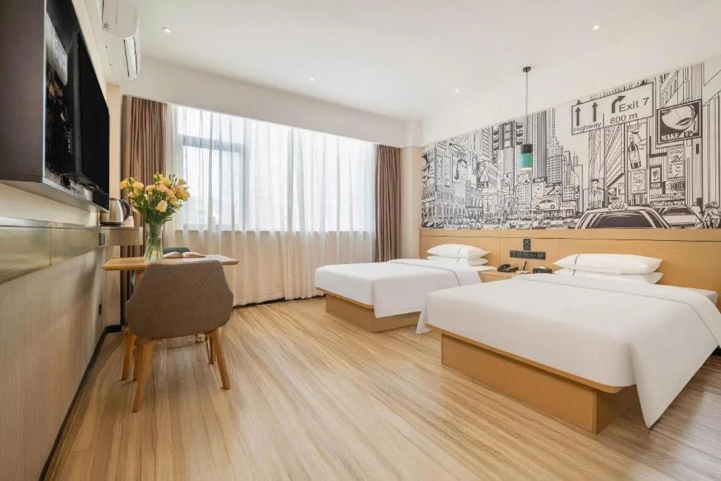 Bed in City Comfort Inn Nanning Jiangnan Wanda Plaza