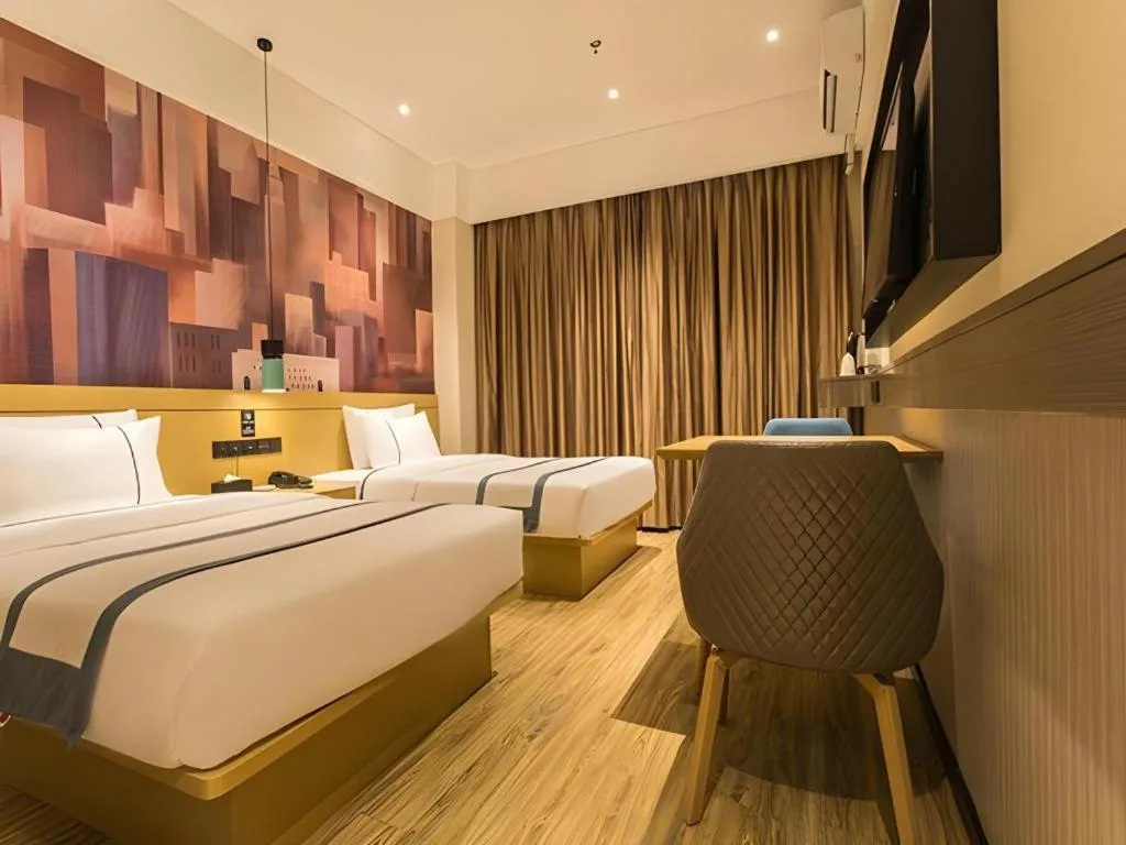 Bed in City Comfort Inn Nanning Jiangnan Wanda Plaza