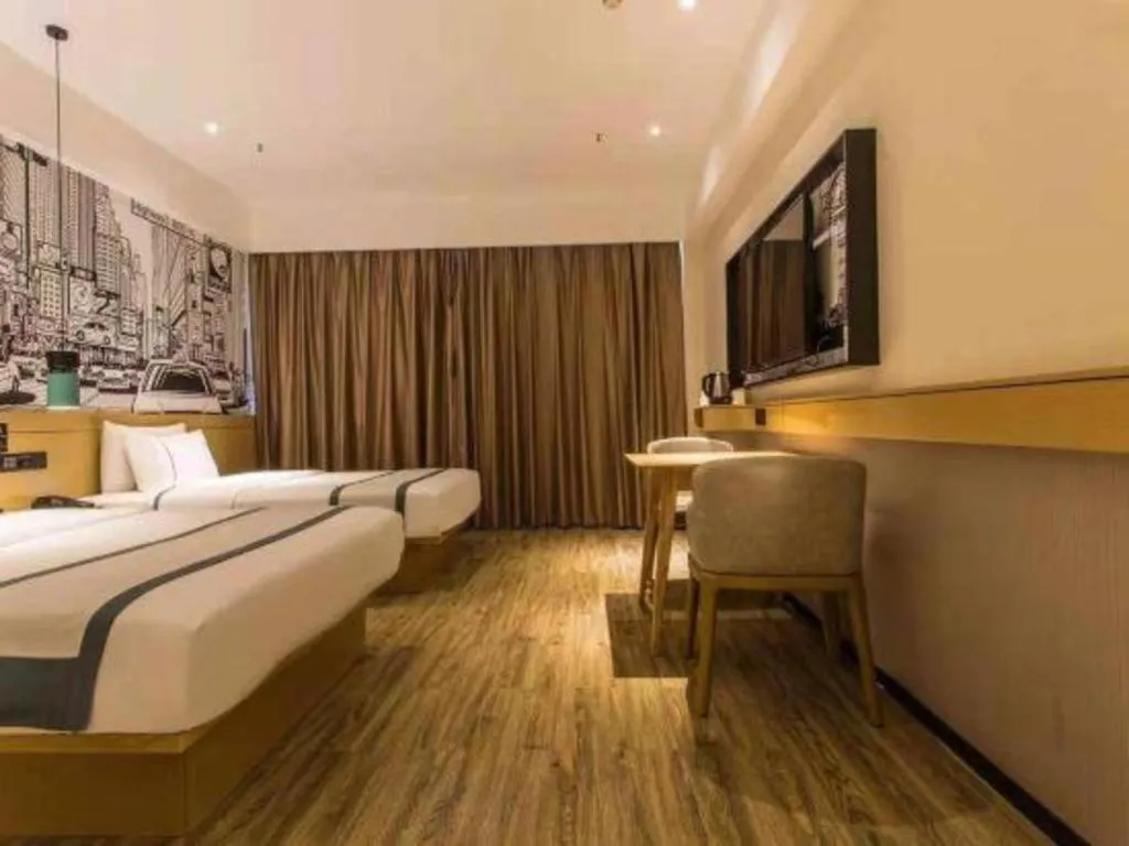 Bed in City Comfort Inn Nanning Jiangnan Wanda Plaza