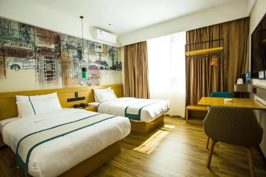 Bed in City Comfort Inn Shangri-La Dukezong Ancient Town