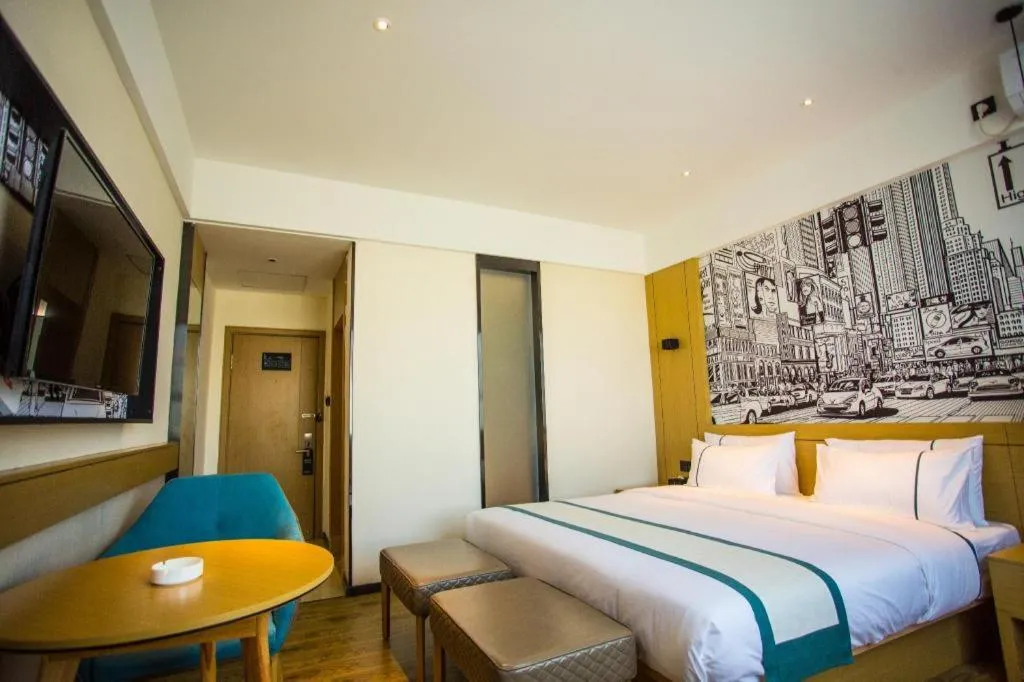 Bed in City Comfort Inn Shangri-La Dukezong Ancient Town