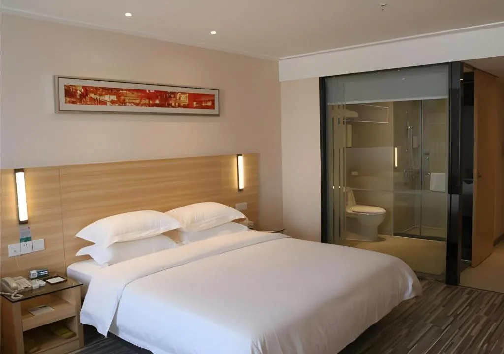 Bed in City Comfort Inn Jingmen Jingshan Passenger Station