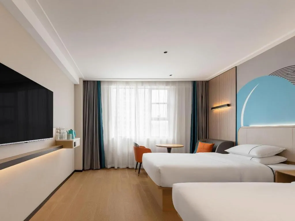 Bed in City Comfort Inn Jingmen Jingshan Passenger Station