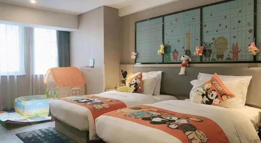 Bed in Echarm Hotel Changchun Jiutai District Government Railway Station