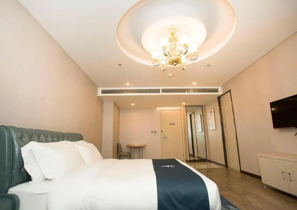 Bed in Echarm Hotel Changchun Jiutai District Government Railway Station