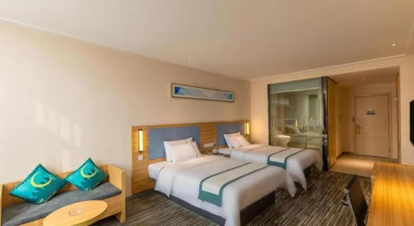 Bed in City Comfort Inn Dujiangyan Municipal Government