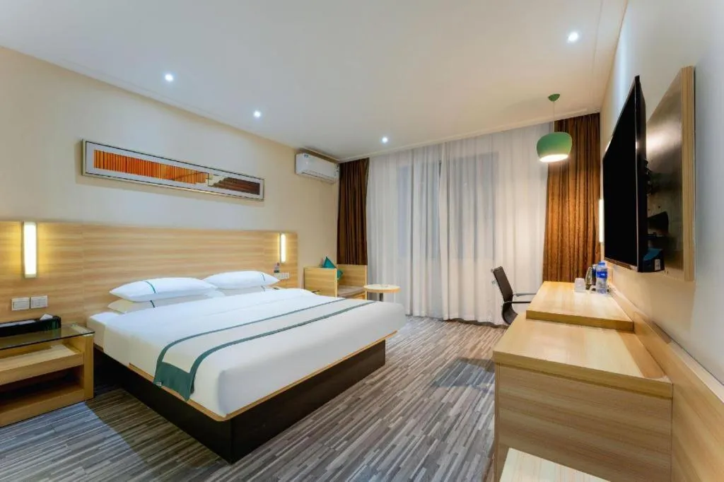 Bed in City Comfort Inn Suizhou Lieshan Avenue