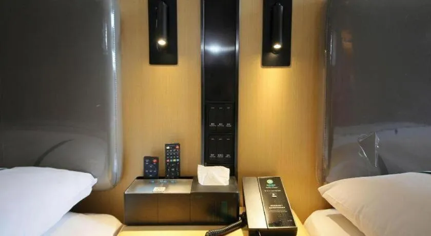 Bed in City Comfort Inn Huangshi Yangxin Mingyuewan Park