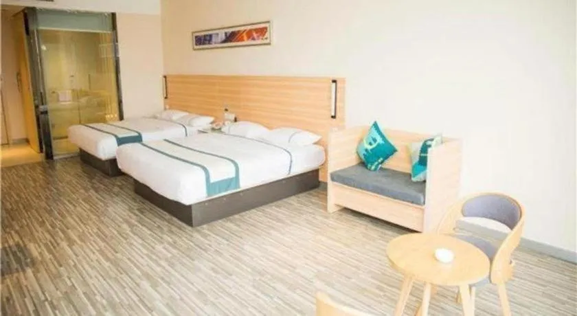 Bed in City Comfort Inn Huangshi Yangxin Mingyuewan Park