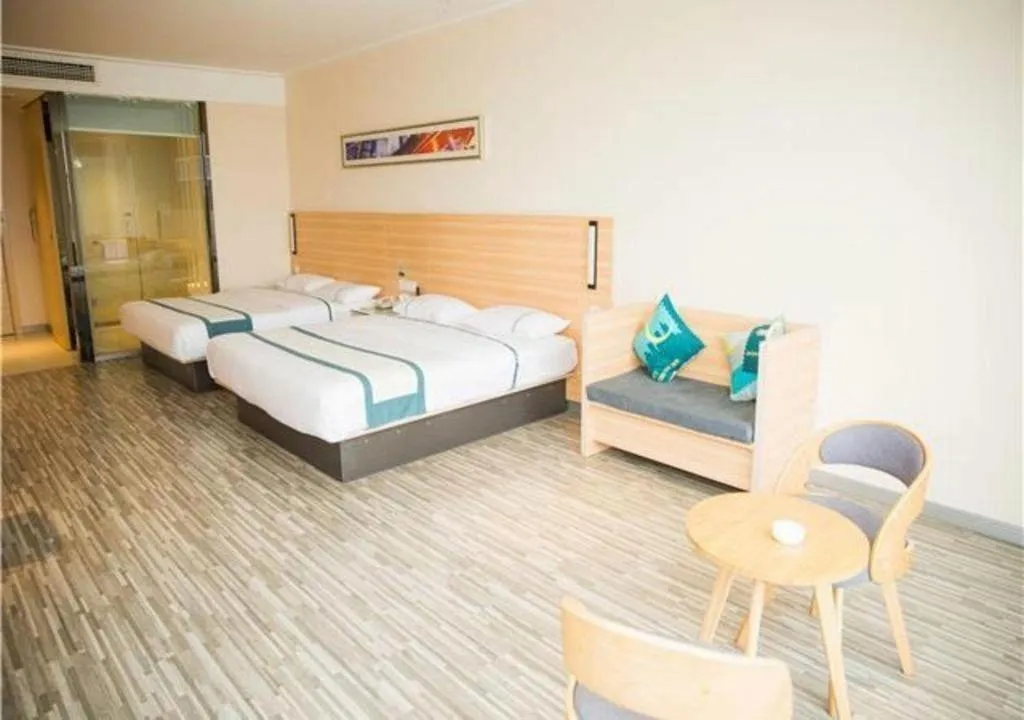 Bed in City Comfort Inn Huangshi Yangxin Mingyuewan Park