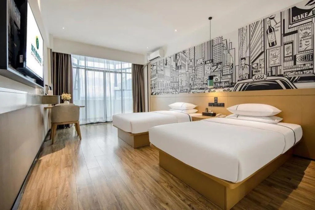 Bed in City Comfort Inn Liuzhou Gubu Street Ma'anshan Park