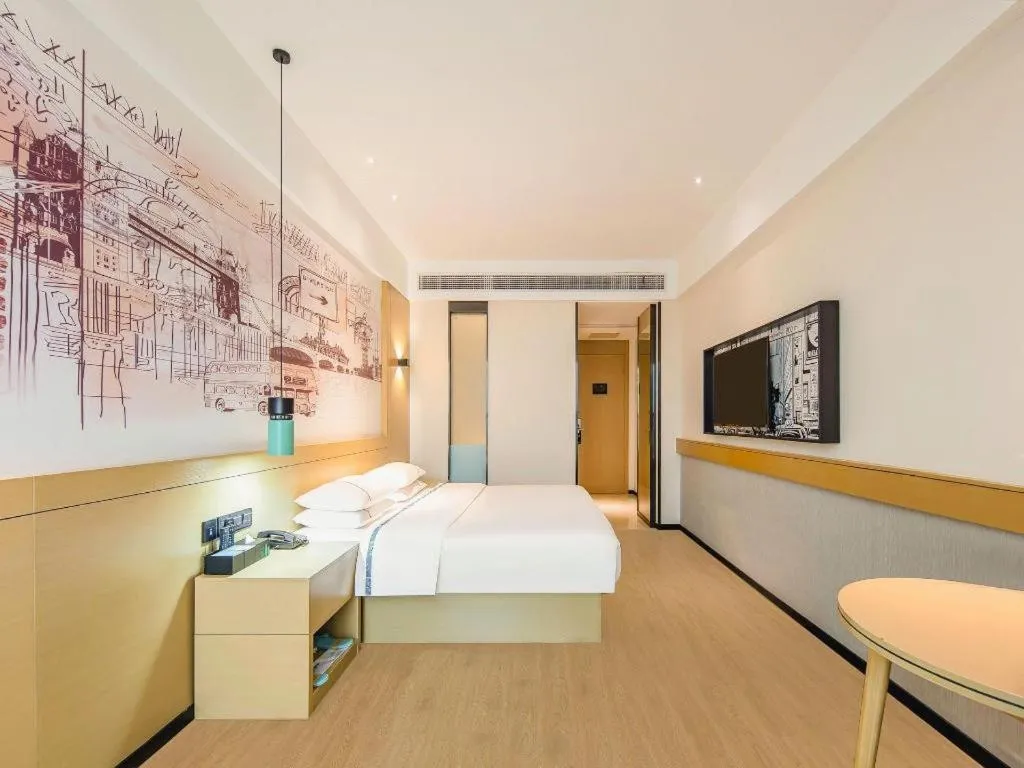 Bed in City Comfort Inn Zhaoqing Qixingyan Yihua Plaza Agile City