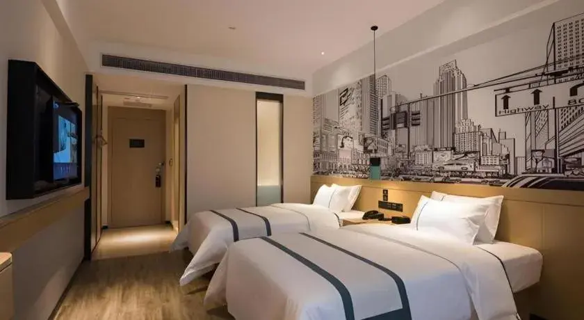 Bed in City Comfort Inn Zhaoqing Qixingyan Yihua Plaza Agile City Bed in City Comfort Inn Zhaoqing Qixingyan Yihua Plaza Agile City