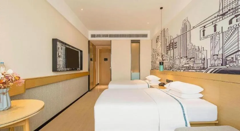 Bed in City Comfort Inn Zhaoqing Qixingyan Yihua Plaza Agile City