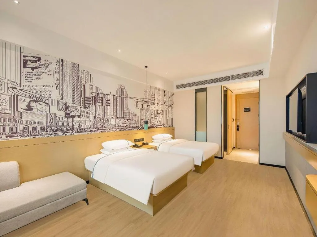 Bed in City Comfort Inn Zhaoqing Qixingyan Yihua Plaza Agile City