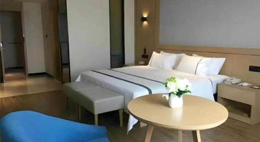 Bed in City Comfort Inn Guilin Yangshuo Shili Hualang Qianguqing