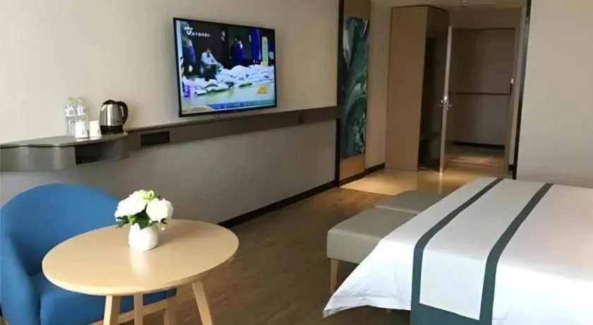 Bed in City Comfort Inn Guilin Yangshuo Shili Hualang Qianguqing