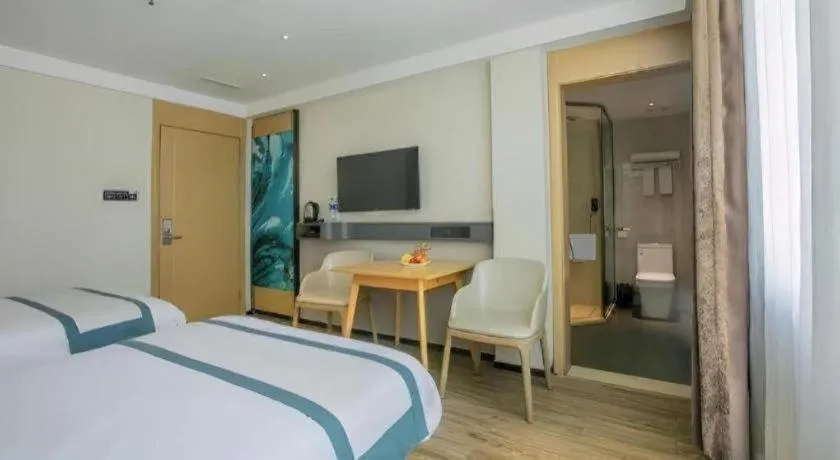 Bed in City Comfort Inn Guilin Yangshuo Shili Hualang Qianguqing