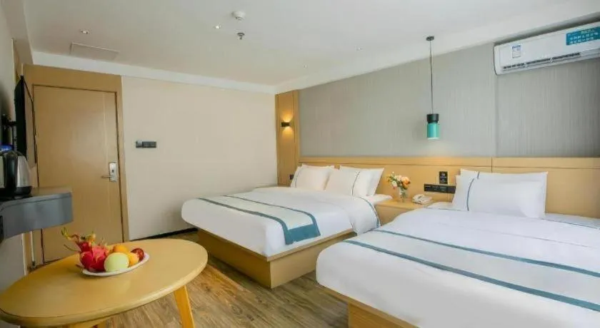 Bed in City Comfort Inn Guilin Yangshuo Shili Hualang Qianguqing