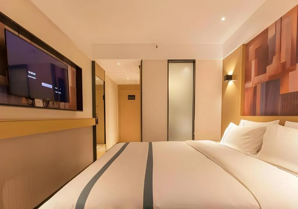 Bed in City Comfort Inn Wuhan International Expo Center Yongwang