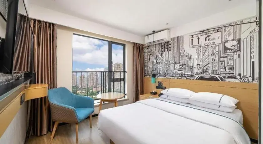 Bed in City Comfort Inn Wuhan International Expo Center Yongwang Bed in City Comfort Inn Wuhan International Expo Center Yongwang