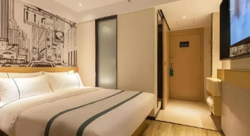 Bed in City Comfort Inn Wuhan International Expo Center Yongwang Bed in City Comfort Inn Wuhan International Expo Center Yongwang