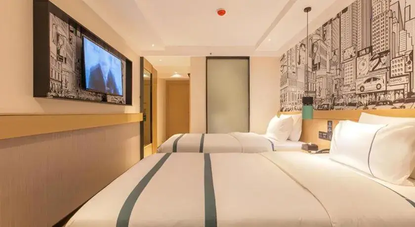 Bed in City Comfort Inn Wuhan International Expo Center Yongwang Bed in City Comfort Inn Wuhan International Expo Center Yongwang