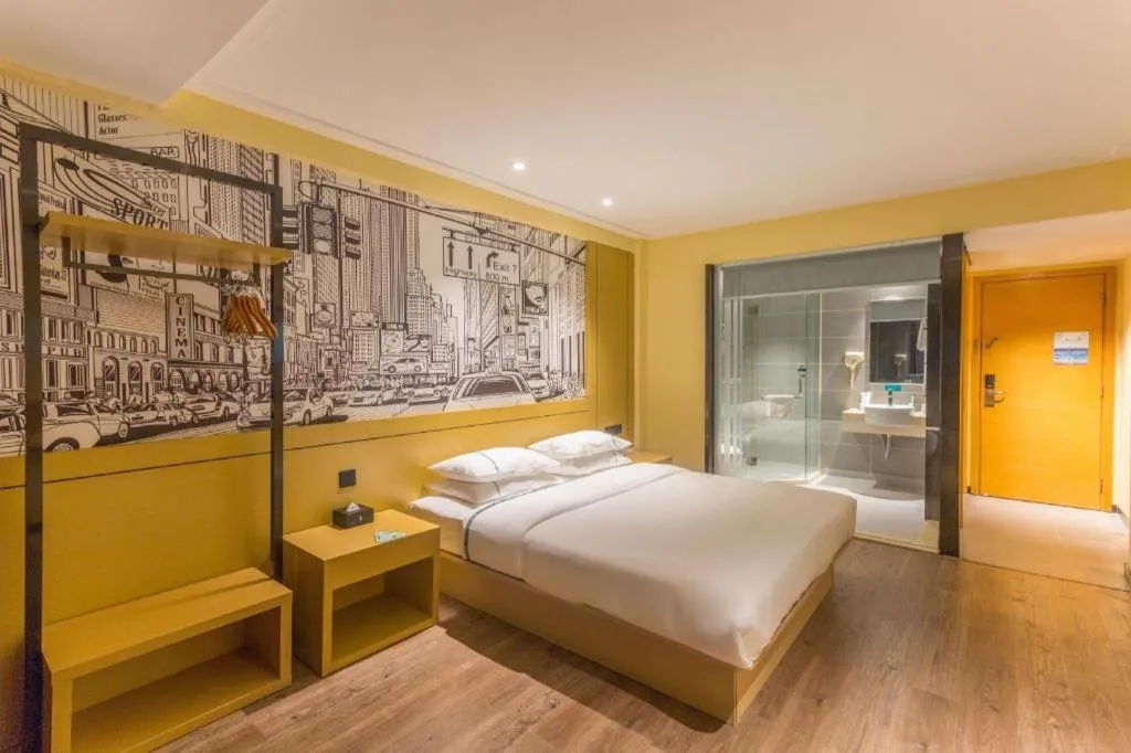 Bed in City Comfort Inn Nanning Jianzheng Road Food Street