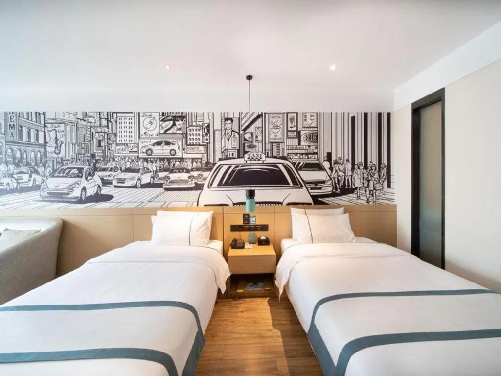 Bed in City Comfort Inn Zhongshan Banfu