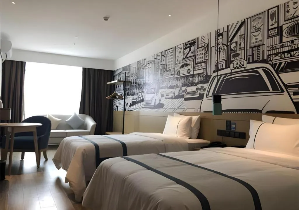 Bed in City Comfort Inn Zhongshan Banfu